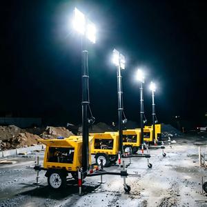 Tour d'éclairage mobile 5KW pour chantier extérieur, générateur d'urgence - Product Image 5