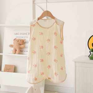 <span class=keywords><strong>Saco</strong></span> de <span class=keywords><strong>Dormir</strong></span> de Verano para Bebé, Directo de Fábrica, Chaleco sin Mangas, 4 Capas, Transpirable, de Muselina de Algodón, para Bebés y Niños, Delgado, Anti Patadas - Product Image 4