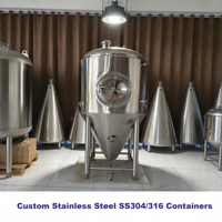Cuve de Fermentation Personnalisée en Acier Inoxydable SS316, Récipient Sous Pression de 10000L avec Contrôle Automatique, Conforme aux Bacs de Stockage IBC
