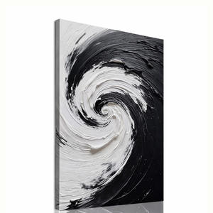 Decoración del Hogar, Arte Decorativo de Pared Abstracto Contemporáneo, Lienzo con Impresión Digital en Blanco y Negro, Pintura de Naturaleza Muerta en Acuarela - Product Image 1