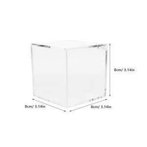 <span class=keywords><strong>Boîte</strong></span> en acrylique transparente avec couvercle, <span class=keywords><strong>boîte</strong></span> de <span class=keywords><strong>rangement</strong></span> carrée transparente pour figurines d'<span class=keywords><strong>action</strong></span>, <span class=keywords><strong>maquillage</strong></span>, artisanat, petits objets de collection - Product Image 5