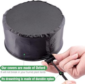 2 pezzi accessori per tende <span class=keywords><strong>da</strong></span> coltivazione in metallo 6 \ "filtro per condotti antipolvere con fascia elastica e fibbia fissa per forniture <span class=keywords><strong>da</strong></span> <span class=keywords><strong>giardino</strong></span> per la cura delle piante - Product Image 4