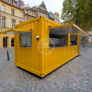 2025 20ft 40ft Foldable Movable Container Flat Pack Coffee Shop Restaurant Shipping <b>Bar</b> With Modular Kitchen - Product Image 4