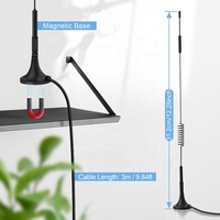 Antena 4G LTE SMA Aerial 7dBi antena MIMO basis magnetik (2 pak) untuk vodo2 tiga Netgear tp-link