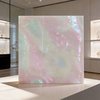 Vente directe d'usine, design magnifique, haute qualité, feuille de cellulose nacrée irisée pastel, effet perle écrasée, pour accessoires capillaires