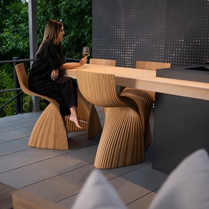 Wooden <strong>Bar</strong> Chair Refined Durable for Kitchen Island Home <strong>Bar</strong> <strong>Breakfast</strong> Counter Restaurant Caf&eacute; Counter - Product Image 1