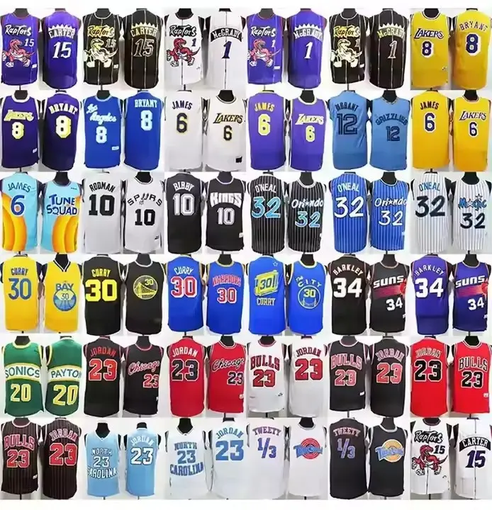 2023 2024 Nova Temporada Todas as Equipes Camisa de Basquete Atacado de Alta Qualidade Bordado costurado Esportes masculino NBAA Camisas