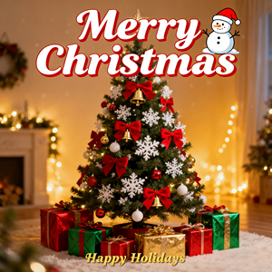 Thiệp mời giáng sinh trống gấp thẻ phước lành thẻ tin nhắn tùy chỉnh thiệp chúc mừng trang trí cây giáng sinh với phong bì - Product Image 3