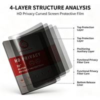 Film Hydrogel Universel Anti-Espionnage de Qualité Supérieure (Grade AAA) pour Téléphone Portable, Montre et Tablette