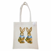 Sac fourre-tout imprimé lapin de Pâques, motif de fête, sac cadeau