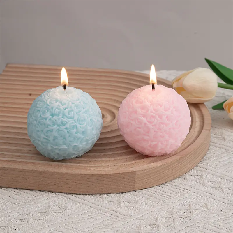 N-10 Flower group scented candle unique rose aromatherapy indoor and outdoor decoration shooting props