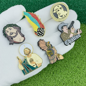 Clips de chapeau en métal, badges émaillés, épingles à casquette style vintage avec fermoir papillon, accessoires de golf - Product Image 4