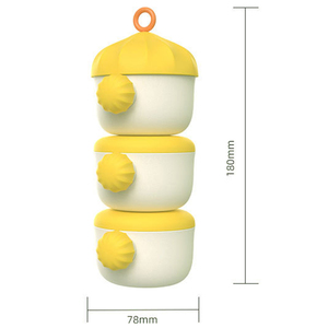 Distributeur de <span class=keywords><strong>lait</strong></span> en poudre pour nourrissons en plastique de qualité alimentaire à 3 couches Boîte de rangement pour collations - Product Image 4