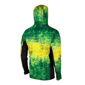 Chemises de pêche à manches longues en jersey de polyester respirant à séchage rapide UPF50+ de haute qualité personnalisées, impression par sublimation, protection solaire - Product Image 4