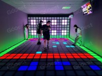 Grille de jeu de sol à LED d'intérieur interactive activée par projecteur-Jeux de surface de sol interactifs