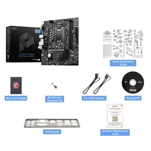 La carte <span class=keywords><strong>m</strong></span>ère MSI H510M-A <span class=keywords><strong>PRO</strong></span> d'occasion prend en charge les processeurs Intel Core Pentium Gold et Celeron de 10e et 11e générations pour Socket LGA 1200 - Product Image 6