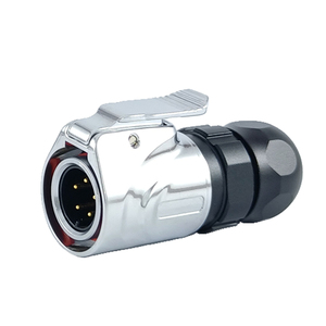 LP16 IP67 <span class=keywords><strong>4</strong></span> штырьковый разъем с гнездовой панелью, соединители для кабелей, водонепроницаемый фланец для удобной установки - Product Image 2