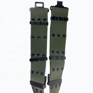 56mm <span class=keywords><strong>de</strong></span> large crochet boucle laiton 3 rangées oeillets armée vert Nylon Durable Stable Web ceinture - Product Image 4