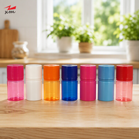 Bouteille vide compressible colorée 60 ml en PET épais pour huiles essentielles avec bouchon plat, flacon compte-gouttes inviolable V3 pour jus et liquides