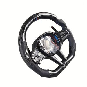 Volante Calefactable de Fibra de Carbono para <span class=keywords><strong>BMW</strong></span> con Palancas de Cambio Magnéticas 330i G20 M340i 330e Pre Lci 370mm Serie 3 <span class=keywords><strong>320d</strong></span> F30 540i G20 - Product Image 2