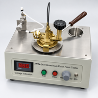 Testeur de point d'éclair à coupelle ouverte ASTM D92 certifié Cleveland, en acier inoxydable 304, avec refroidissement par air forcé, essentiel pour tester les liquides visqueux