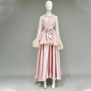 <span class=keywords><strong>Conjunto</strong></span> de 2 <span class=keywords><strong>Piezas</strong></span> para <span class=keywords><strong>Mujer</strong></span>, Blusa con Lentejuelas y Cordones, Vestido Largo, <span class=keywords><strong>Conjunto</strong></span> de Vestidos, Moda Sehe - Product Image 4