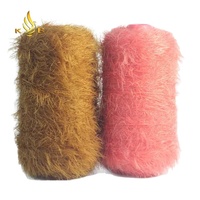 King eagle Neuankömmling Bester Preis 2cm Nerz Wimpern 100% Nylon Faux Nerz Mohair Garn Großhandel zum Stricken
