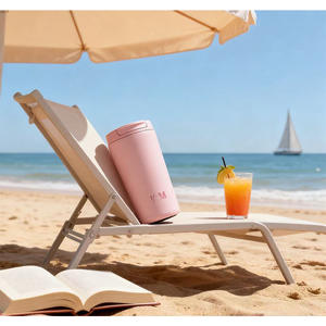 Vaso Térmico de Acero Inoxidable 304 de 450 ml, Diseño Premium, <span class=keywords><strong>Taza</strong></span> de Café con Tapa y Pajita, Logotipo Personalizado para el Mercado Saudí - Product Image 4