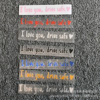 Autocollant décoratif pour rétroviseur de voiture, autocollant de sécurité pour la conduite, autocollant en vinyle imperméable, autocollant d'avertissement intérieur pour véhicule