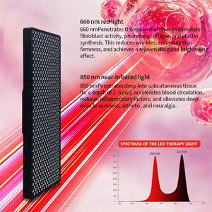 Panneau de <span class=keywords><strong>luminothérapie</strong></span> rouge haute puissance 3000W 660nm LED infrarouge proche Base G5 pour usage médical et domestique Soulagement de la douleur Régénération cutanée - Product Image 5