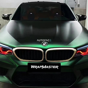 WRAPMASTER 1.52*17m <span class=keywords><strong>Film</strong></span> de protection pour voiture en vinyle PET mat chromé vert venin, accessoires extérieurs pour voiture, <span class=keywords><strong>film</strong></span> de protection pour voiture en vinyle - Product Image 2