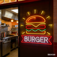 Letrero de Neón LED Multicolor Personalizable, Luz Publicitaria Personalizada para Desayunos, Decoración de Pared para Cafetería, IP54
