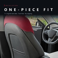 Housse de siège en cuir suédé sur mesure STEELTIGER pour Model Y Juniper 2025, coussin intérieur monobloc entièrement enveloppant