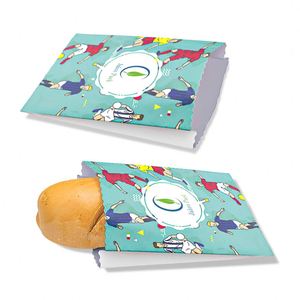 Emballage alimentaire personnalisé avec logo, résistant à la graisse, enduit de cire, pour sandwichs, biscuits, snacks, sushis, impression offset - Product Image 5