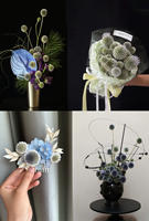 Großhandel Ewige Natürliche Konservierte Echinops Globe Thistle Blaue Planetenkugel Getrocknete Blumen Langlebig 3-5 Jahre Muttertag
