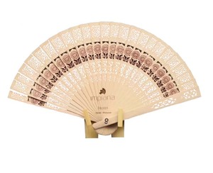 <span class=keywords><strong>Abanico</strong></span> de Madera Grabado con Diferentes Formas, Borla y <span class=keywords><strong>Bolsa</strong></span> de <span class=keywords><strong>Organza</strong></span> para Decoraciones de Boda - Product Image 2