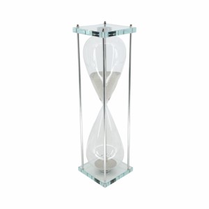 Scultura moderna a forma di clessidra in vetro per decorazioni per la casa, ufficio, bagno, soggiorno, complemento d'arredo per scaffali - Product Image 2