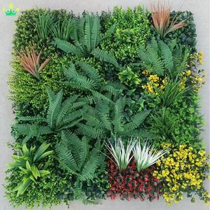 Panneaux de plantes vertes artificielles en plastique, mur végétal, plantes tropicales <span class=keywords><strong>rustiques</strong></span>, <span class=keywords><strong>fougères</strong></span>, feuillage, panneaux d'herbe <span class=keywords><strong>pour</strong></span> la décoration murale de la maison, mariage, fête - Product Image 2