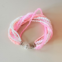 Bracelet en résine multicouche Taifeng R5T668 avec perles de cristal, fermoir diamant, style bohème européen, bijoux pour femmes, vente en gros