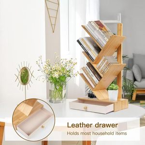 Floor-<b>standing</b> bookshelf, <b>tree</b>-shaped small bookcase for home use, living room, simple design, multi-layer storage for - Product Image 1
