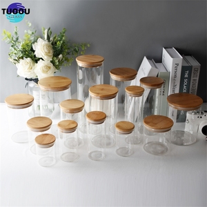Bộ Lọ Thủy Tinh Đựng Đồ Nhà Bếp Bằng Borosilicate Chai Đựng Gia Vị Có Nắp Tre - Product Image 2
