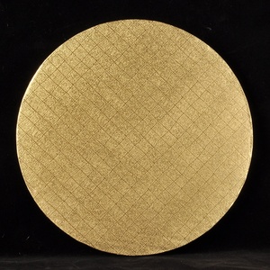 Decorado Silver Foil Masonite Base Redonda para Pastel de Papel Blanco de 12 Pulgadas, Bases para Pastel de MDF con Efecto Mármol - Product Image 3