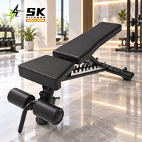 Banc de musculation multifonctionnel réglable SK-B33, équipement de musculation multi-entraînements, équipement de salle de sport commercial, entraînement de force pour club de fitness