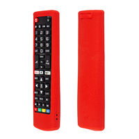 Vente en gros de coques en silicone RYHX, étanches, antichocs, protectrices, 4 boutons pour télécommande de téléviseur intelligent série AKB