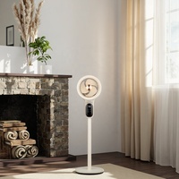 Nouveauté 2026 Ventilateur de circulation d'air à oscillation automatique 3D Vent puissant Ventilateur sur pied Affichage de la minuterie Ventilateur de table avec bouton tactile