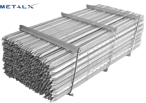 Poteaux en T en métal <span class=keywords><strong>pour</strong></span> clôture de ferme Poteaux de clôture en métal robuste de 8 pieds <span class=keywords><strong>Isolateur</strong></span> de clôture électrique T à vendre - Product Image 6