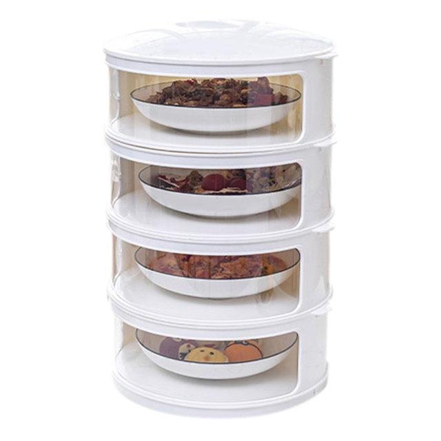 สีขาว (4 ชั้น + ฝา)