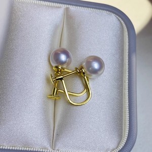 WENCHI 10836 Accessoire pour boucles d'oreilles en perles DIY, support vide pour clous d'oreille en argent S925, tendance et simple, perles rondes de 8 à 13 mm - Product Image 1