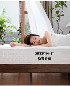 Sleeptight fabrika cep bahar örme kumaş minderler bellek yanmaz köpük ortopedik yatak