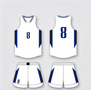 Ensemble d'uniformes de basketball respirants personnalisés, maillots de sport d'équipe, vêtements de sport à séchage rapide, tissu respirant en maille, uniforme d'entraînement sans manches - Product Image 1